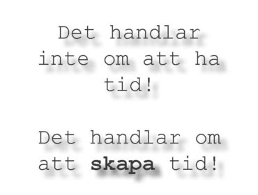 Skapa tid