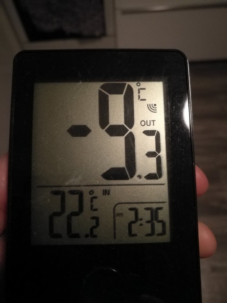 Minus 9 grader i SKåne