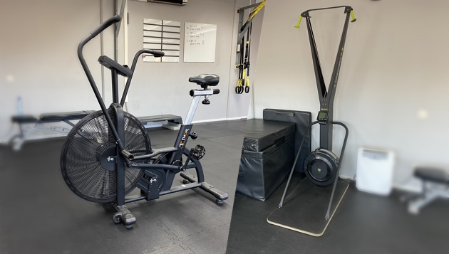 assault-bike-stakning-2 - Jobbigt pass med assault bike och stakmaskin!