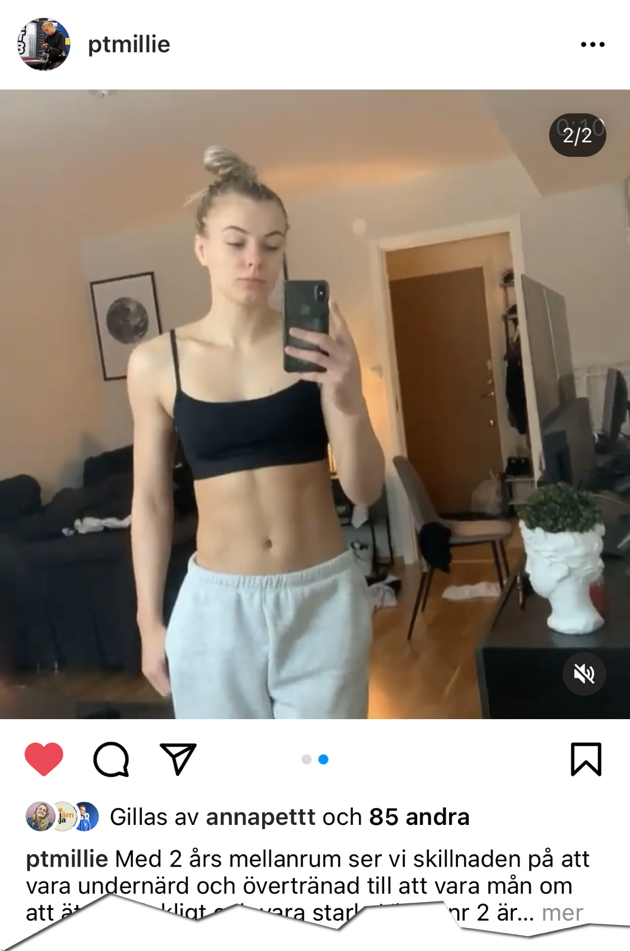 Millie-Eriksson-sporthälsa-viktnedgång - Millie