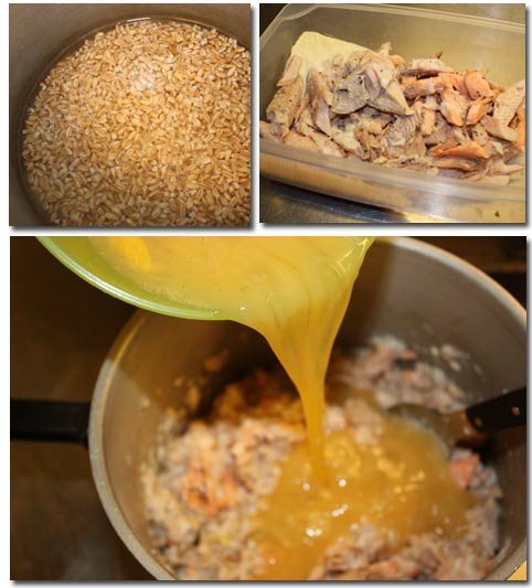 Dinkel, fisk, mjölk och ägg - allt som behövs.