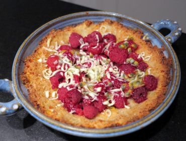 hallonpaj med mandelmjöl