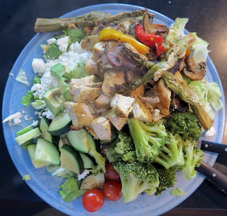 kycklsallad kycklsallad - Dagens lunch och träningsoutfit