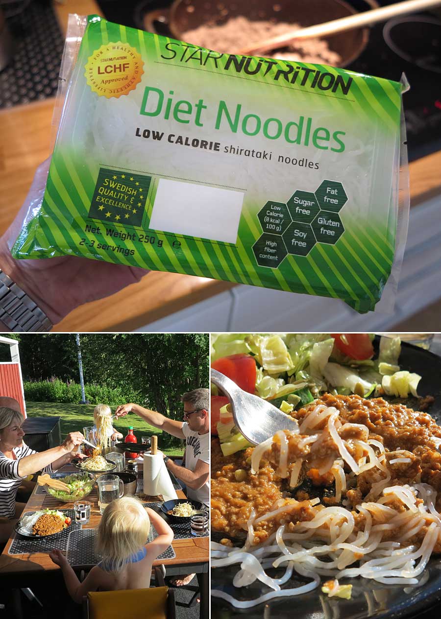dietnoodles_test dietnoodles_test - Shirataki noodles med köttfärssås (produkttest)