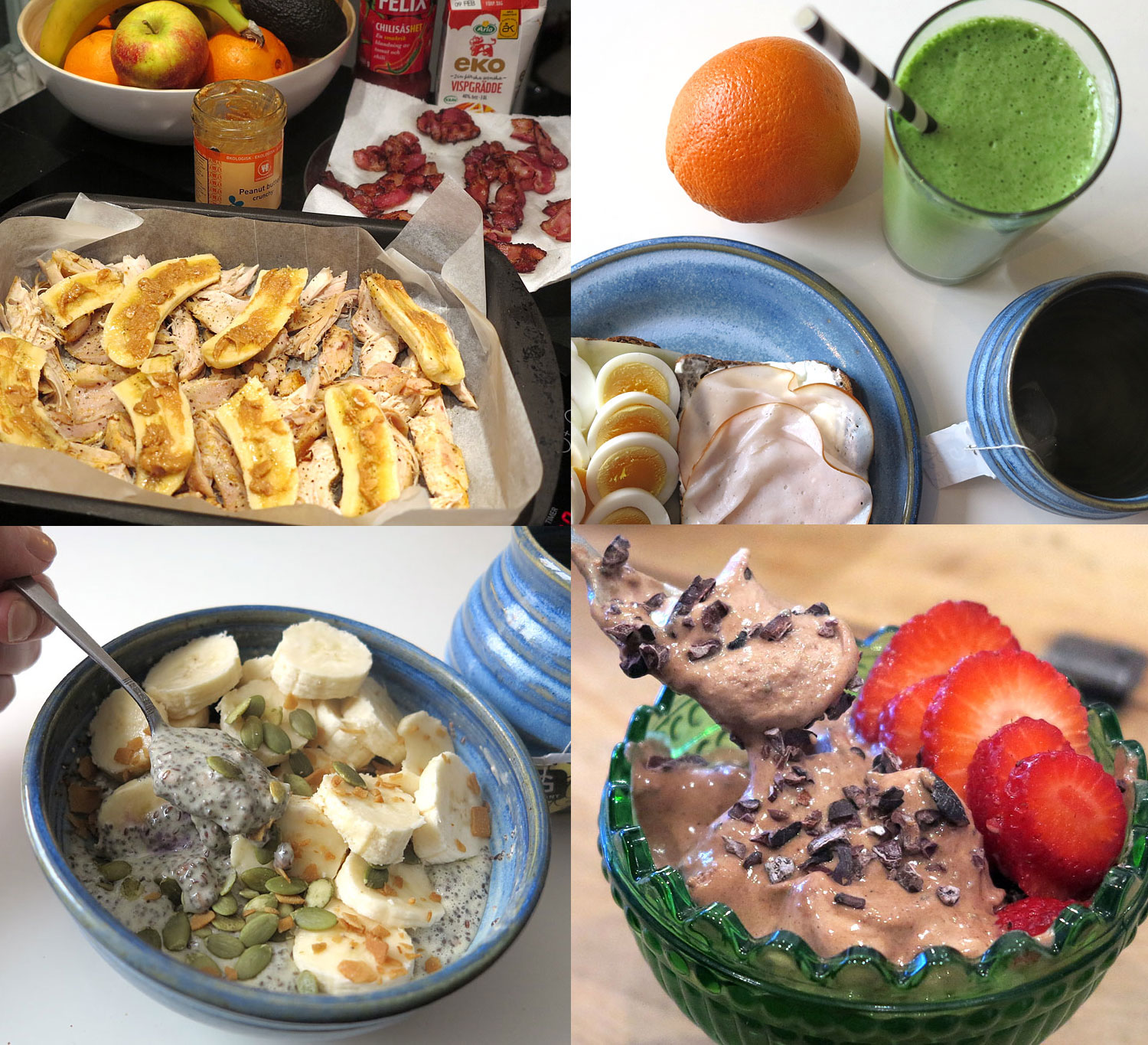 bananmat - bruna bananer