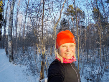 Anna Lissjanis, vinterlöpning.