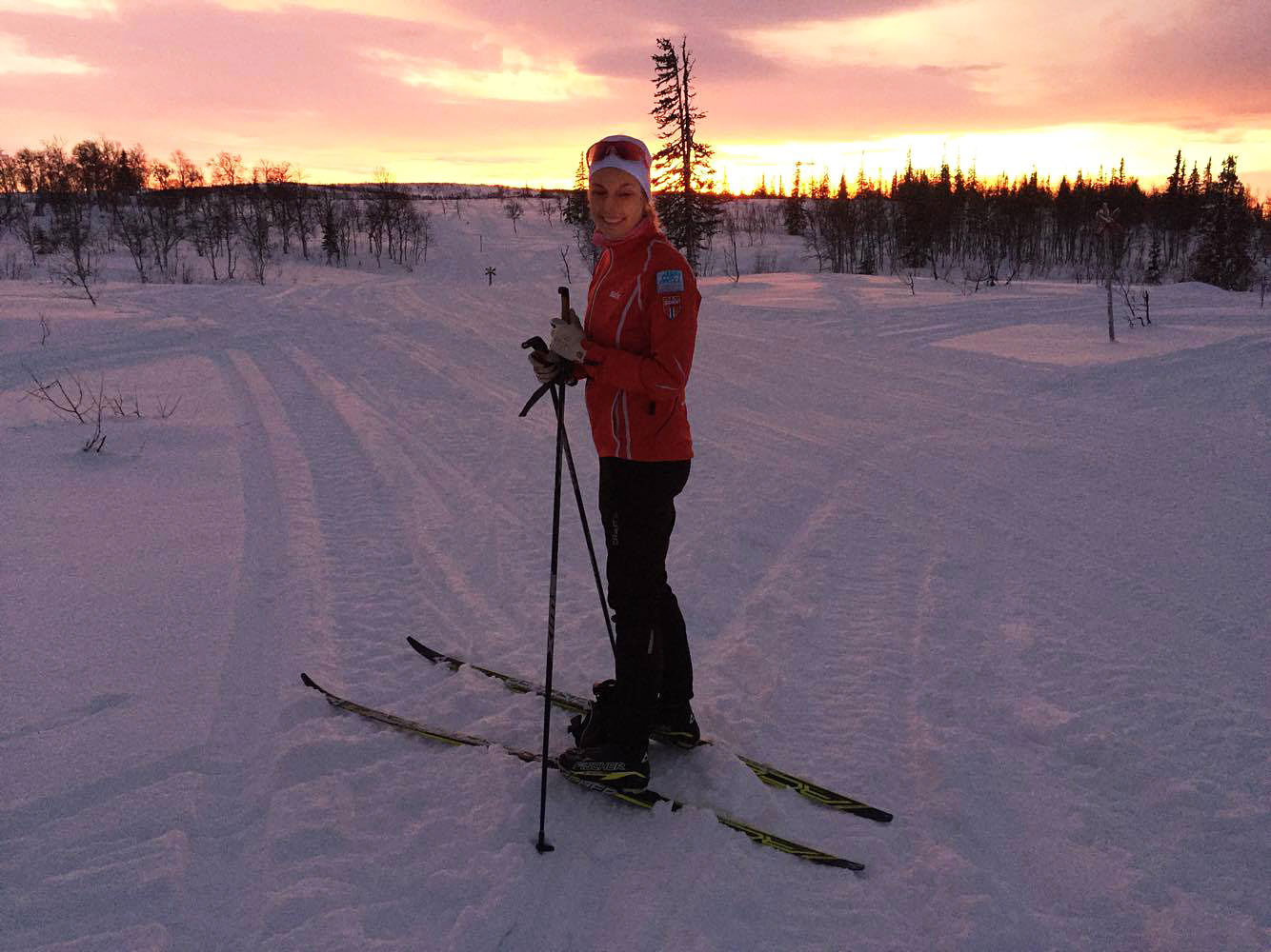 Elin, skidor 2015.