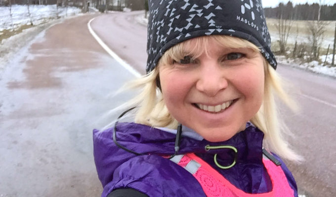 Anna Lissjanis, löpning i Dalarna.