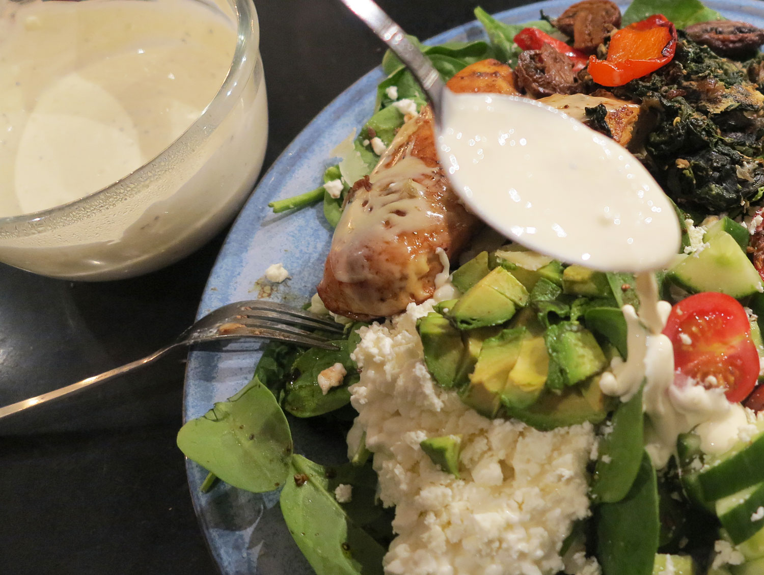 vitlokssas sallad