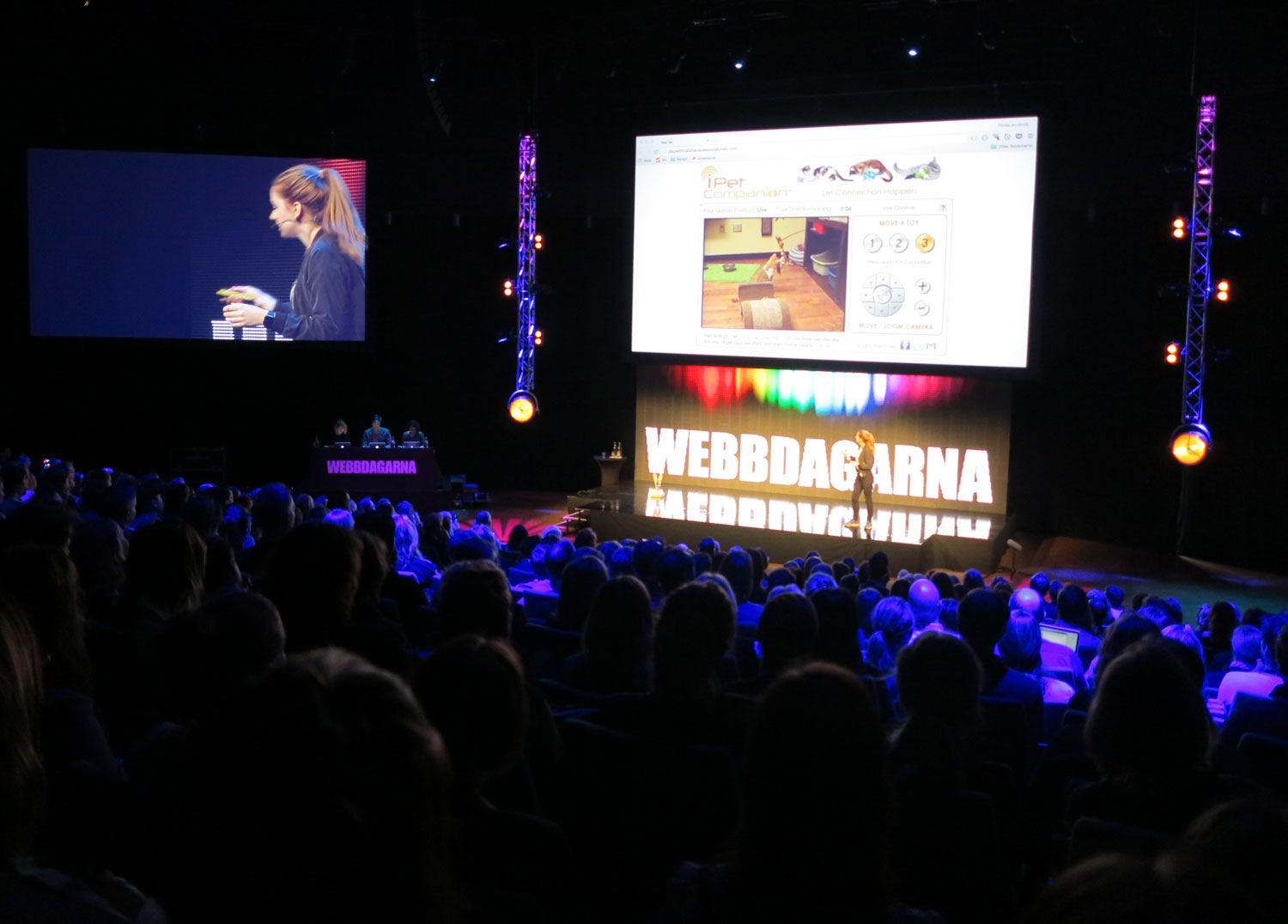 Simone Giertz vid Webbdagarna 2016.