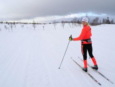 Anna Lissjanis, skidor på Blåsjöfjället.