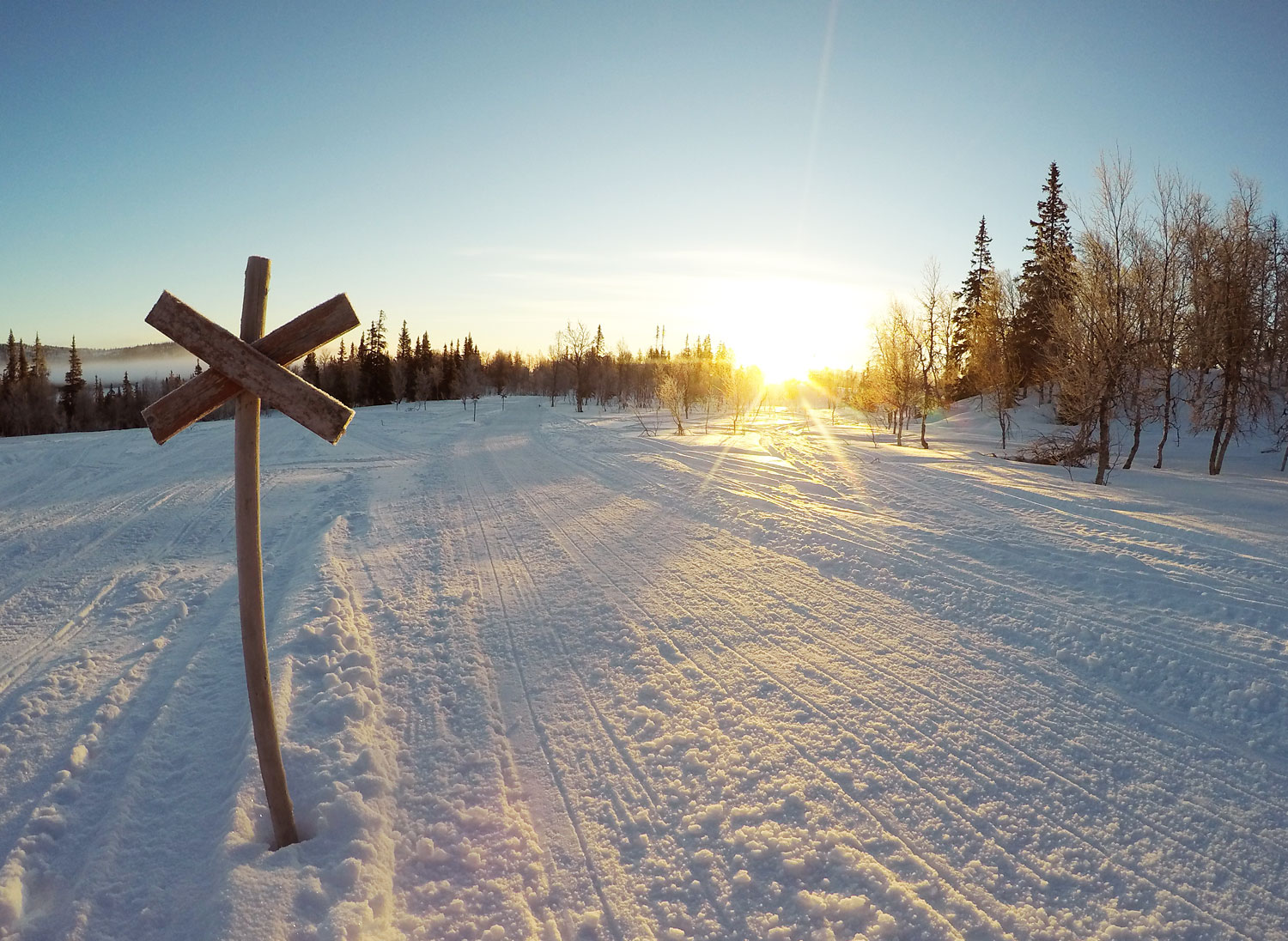 Skoterled i soluppgång /annalissjanis.se