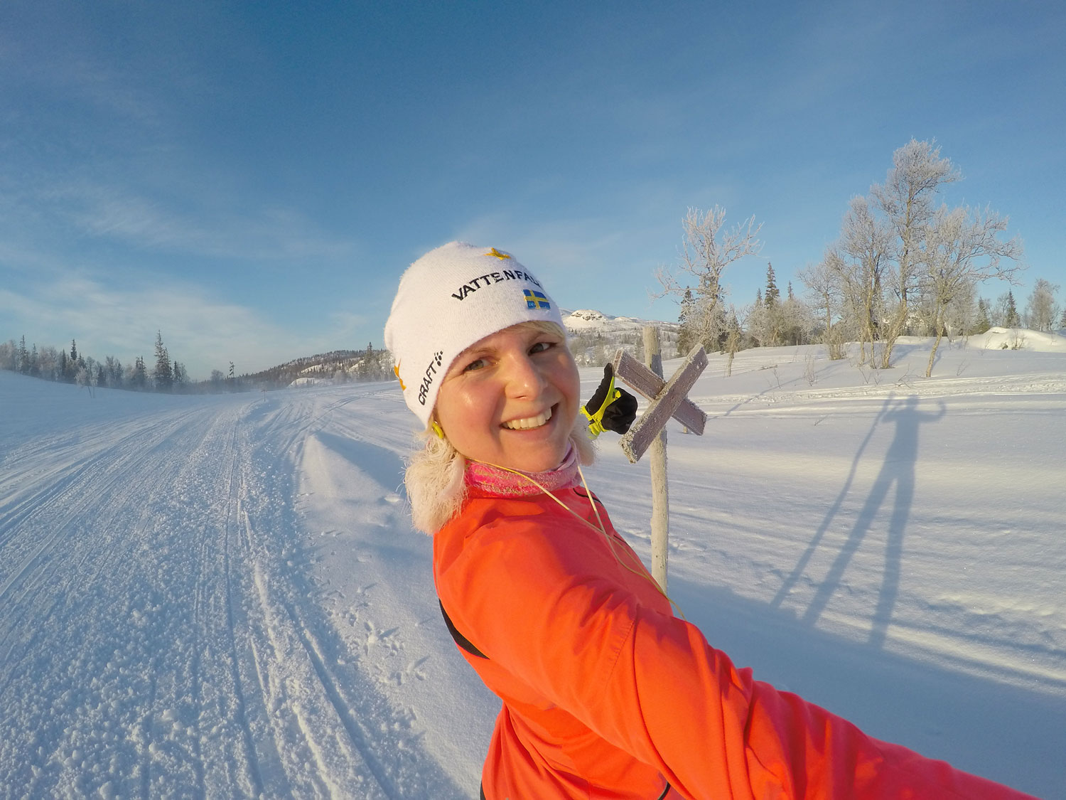 Anna Lissjanis springer på fjället