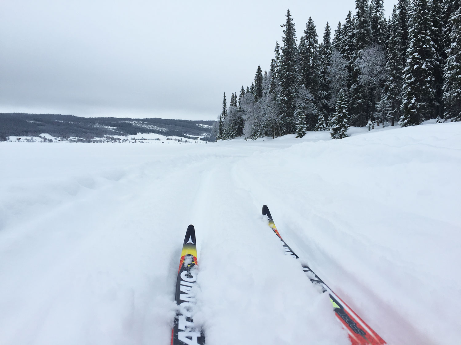 Skidor på Jormsjön