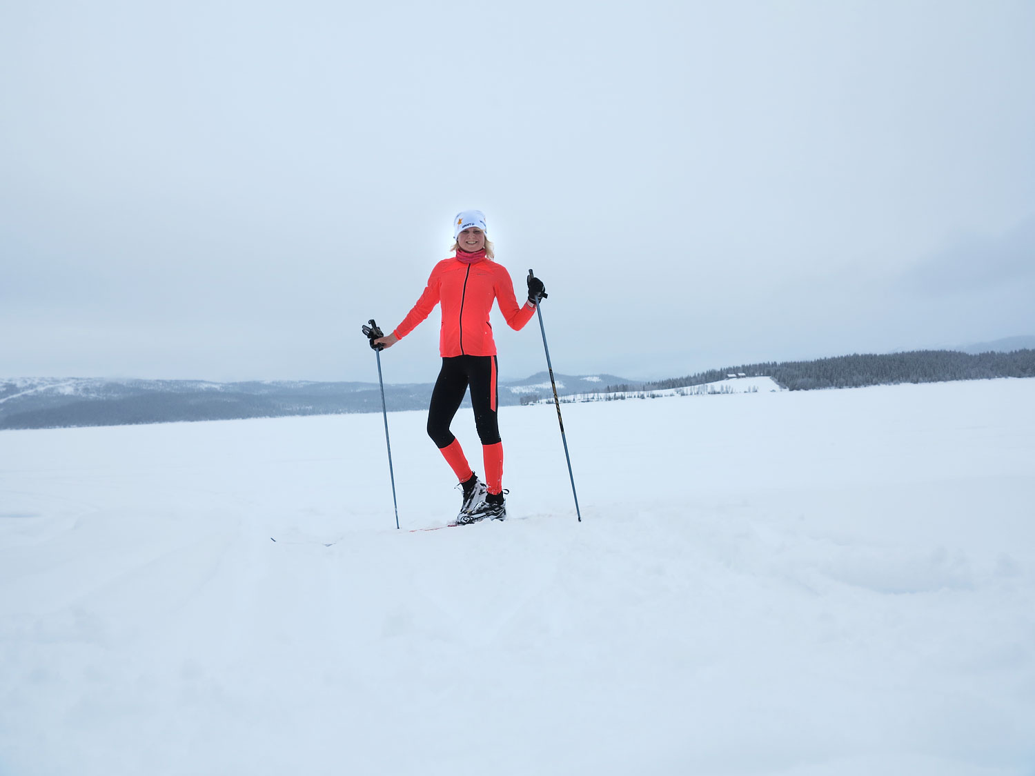 Anna Lissjanis, skidor på Jormsjön