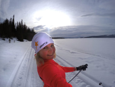 Anna Lissjanis på skidor i Jorm