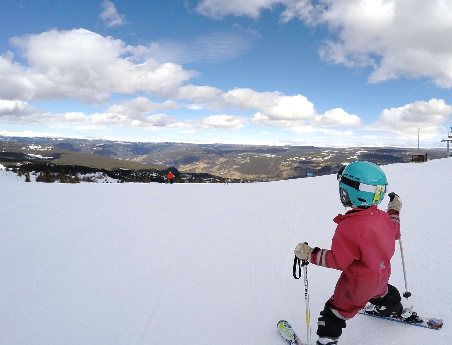 Jonna Lissjanis åker skidor i Kvitfjell