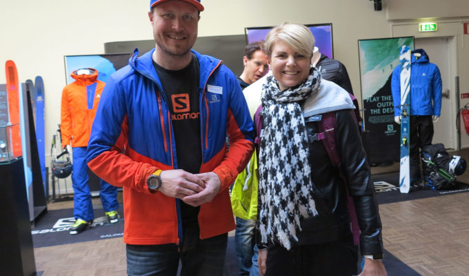 Anna Lissjanis på pressvisning för Salomon aw16