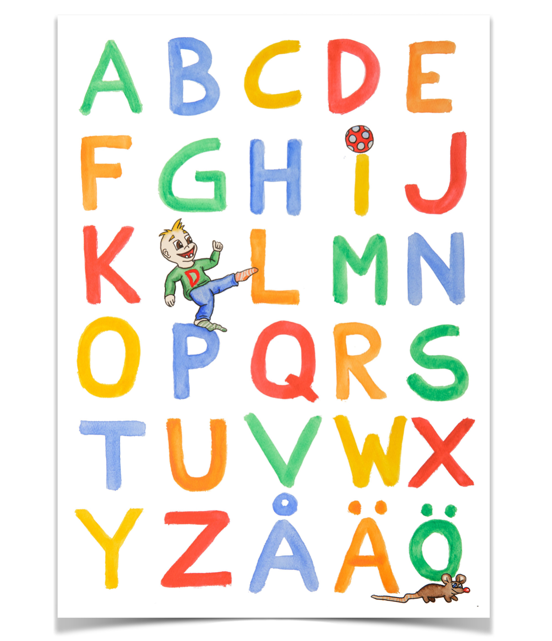 Dantes alfabetsposter