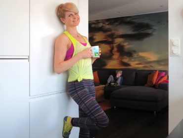 Anna Lissjanis med kaffekopp