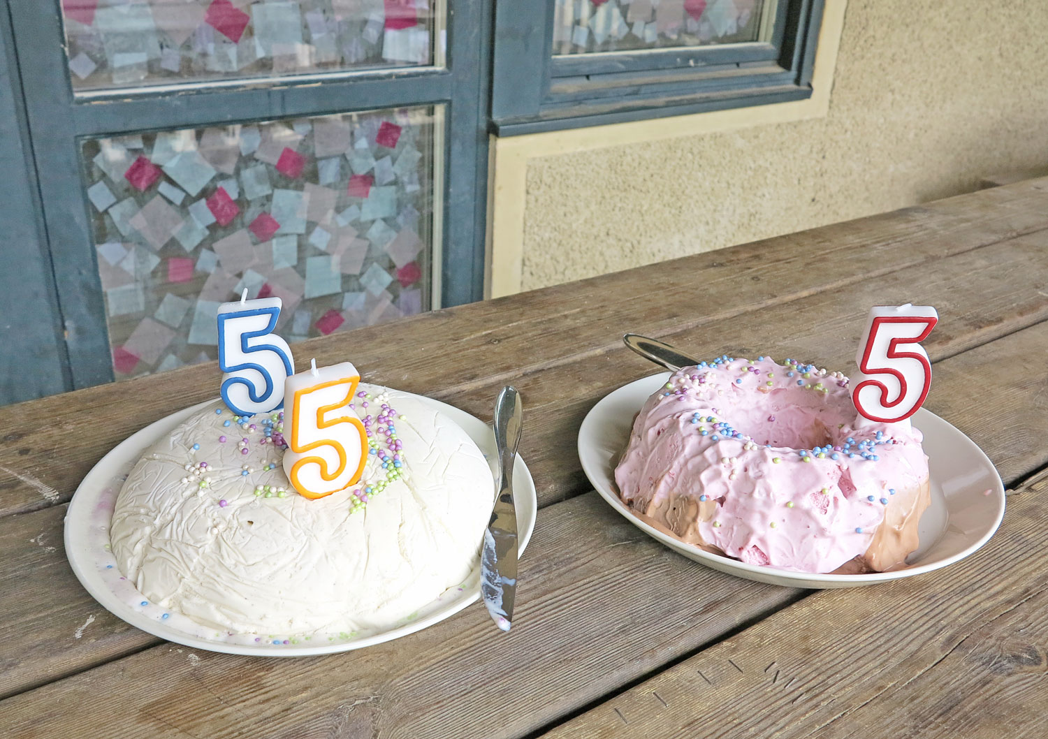 Glasstårtor till 5-årskalas