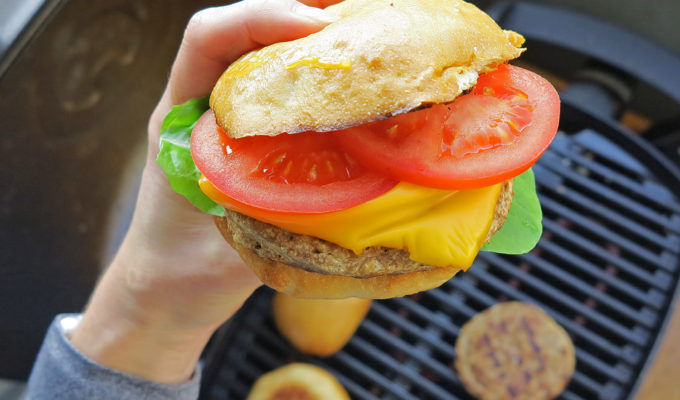 Grillad quornburgare /Anna Lissjanis