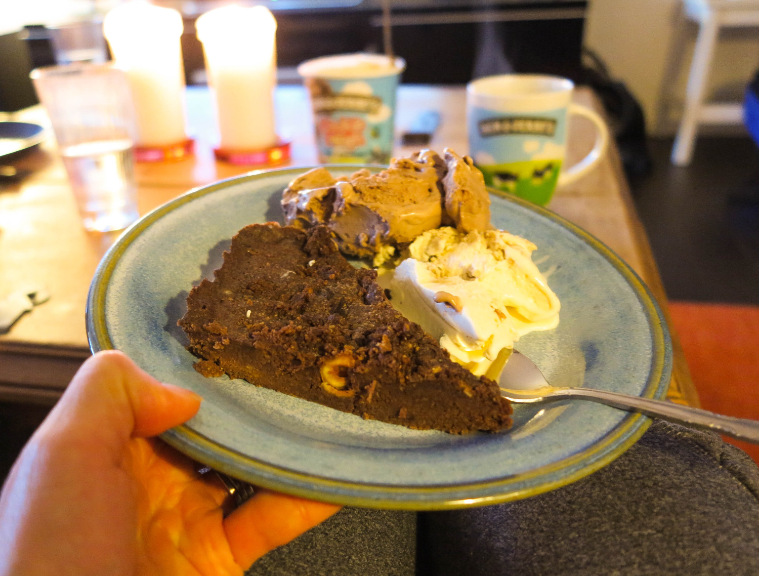 Kladdkaka med glass /Anna Lissjanis