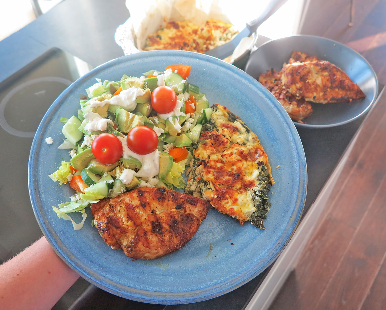 Kyckling med fetaostpaj