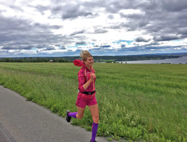 Anna Lissjanis springer på Frösön