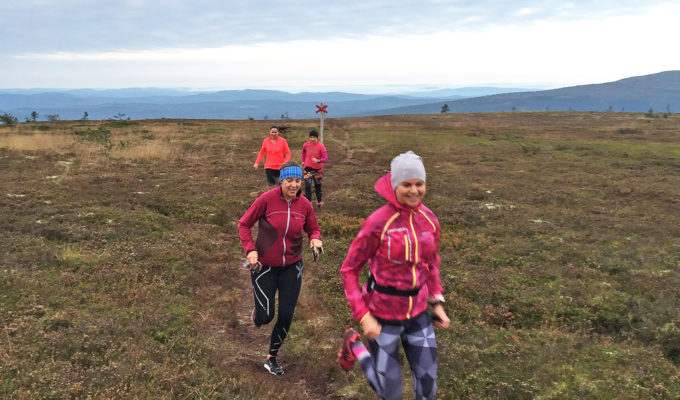 Löpning på Högfjället /Anna Lissjanis