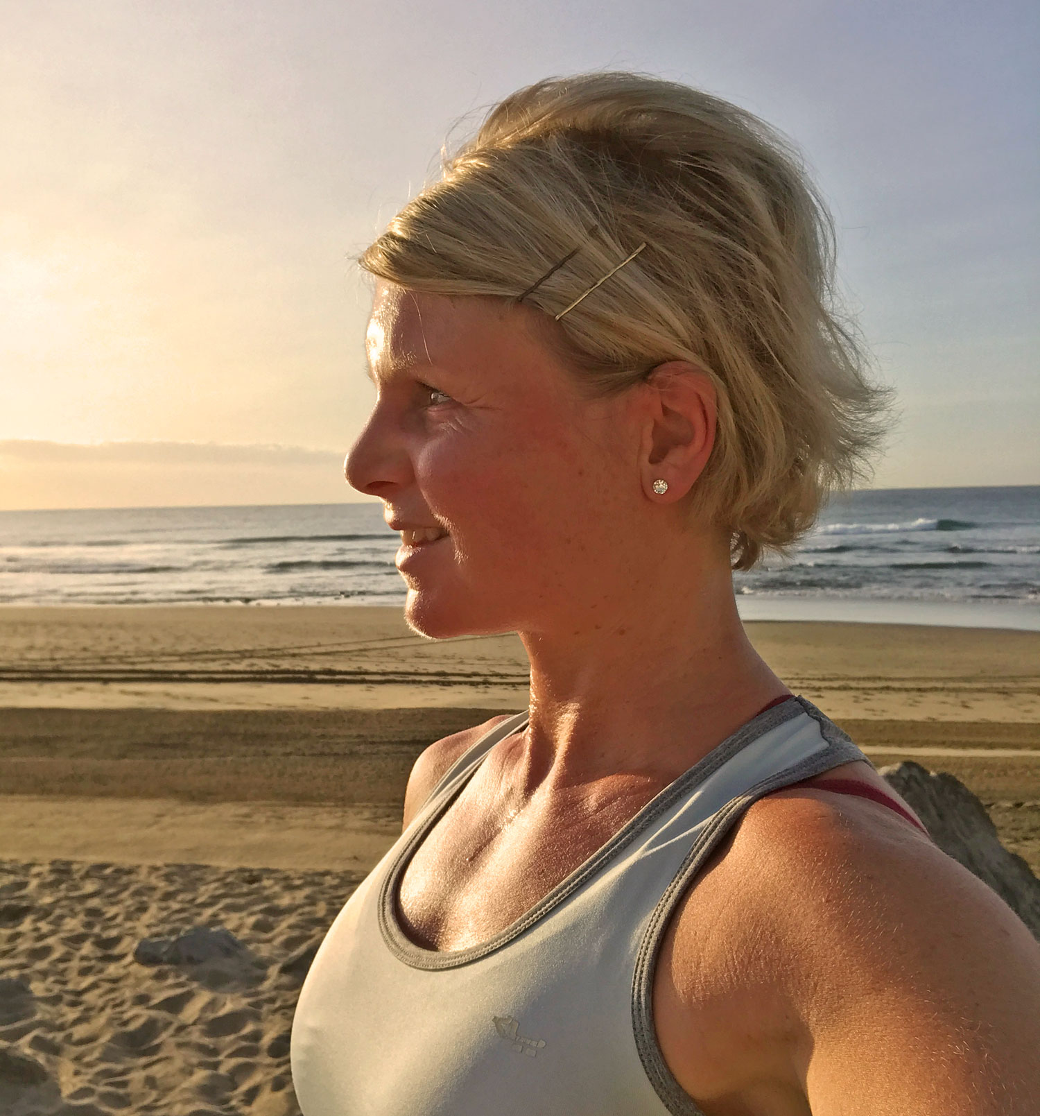 Anna Lissjanis - löpning i soluppgång