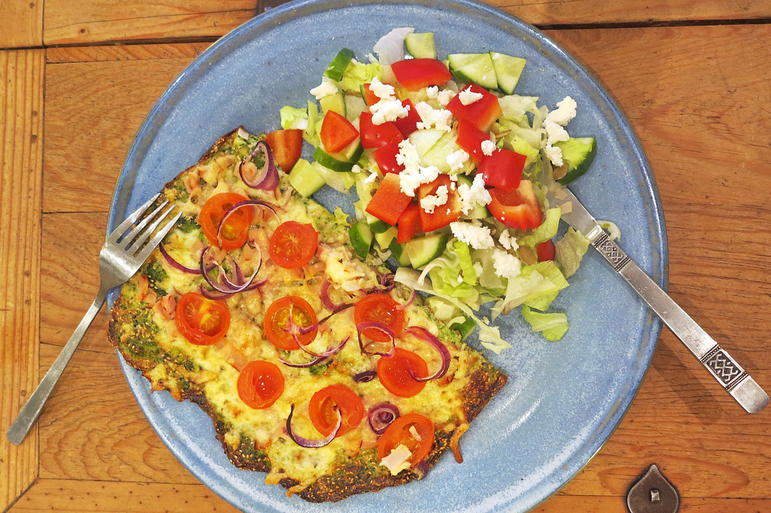 broccolipizza_sallad