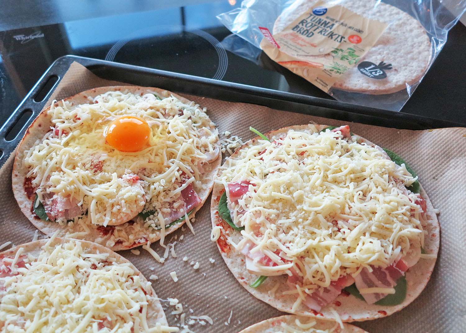 tunnbrodspizza - tunnbrödspizza