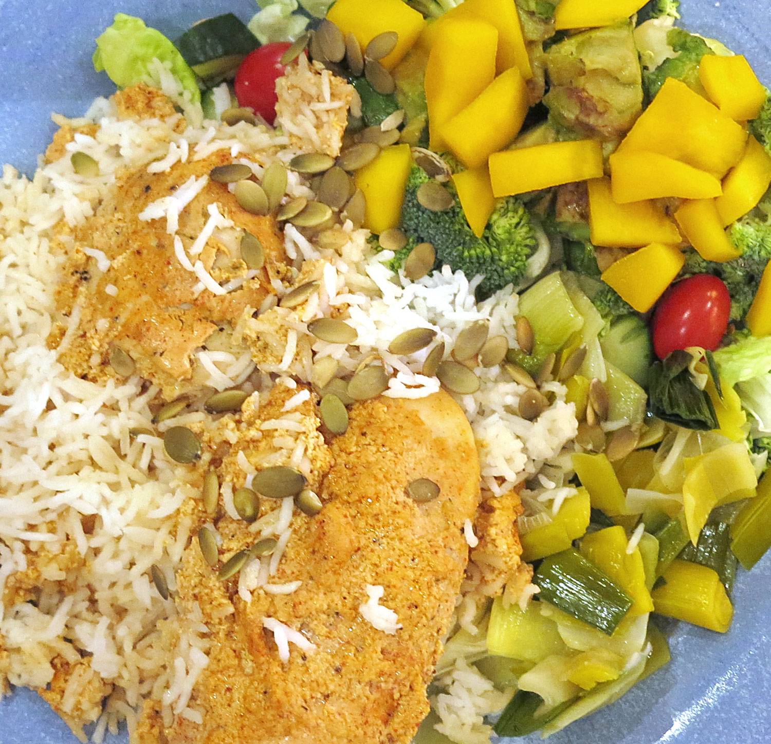 tandoorikyckling med mangosallad