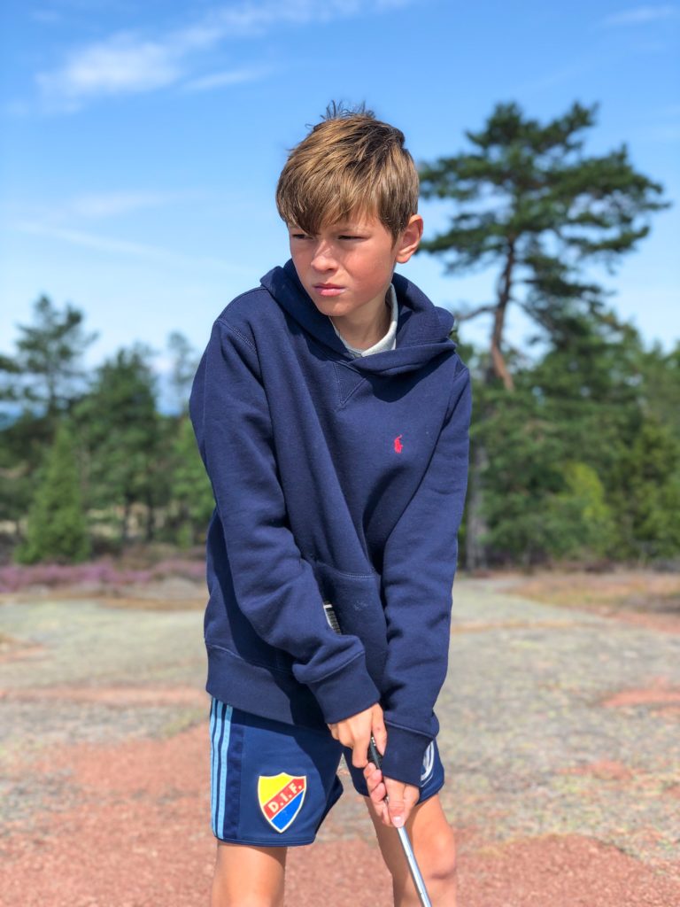 Hampus, minigolf, Åland
