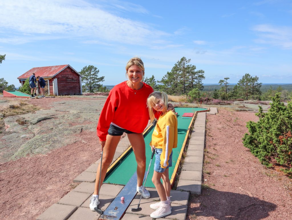 minigolf, getabergen, Åland