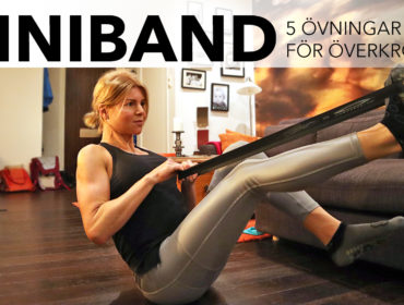 överkroppsövningar med miniband
