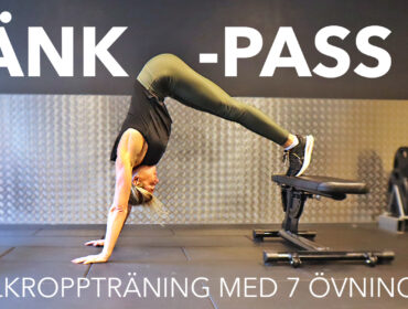 helkroppspass på bänk