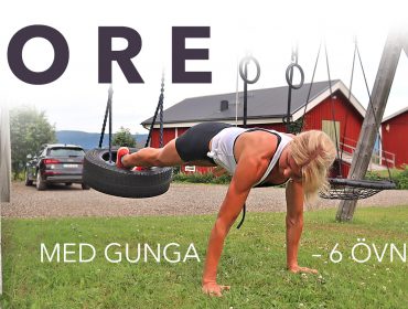 coreträning med gunga