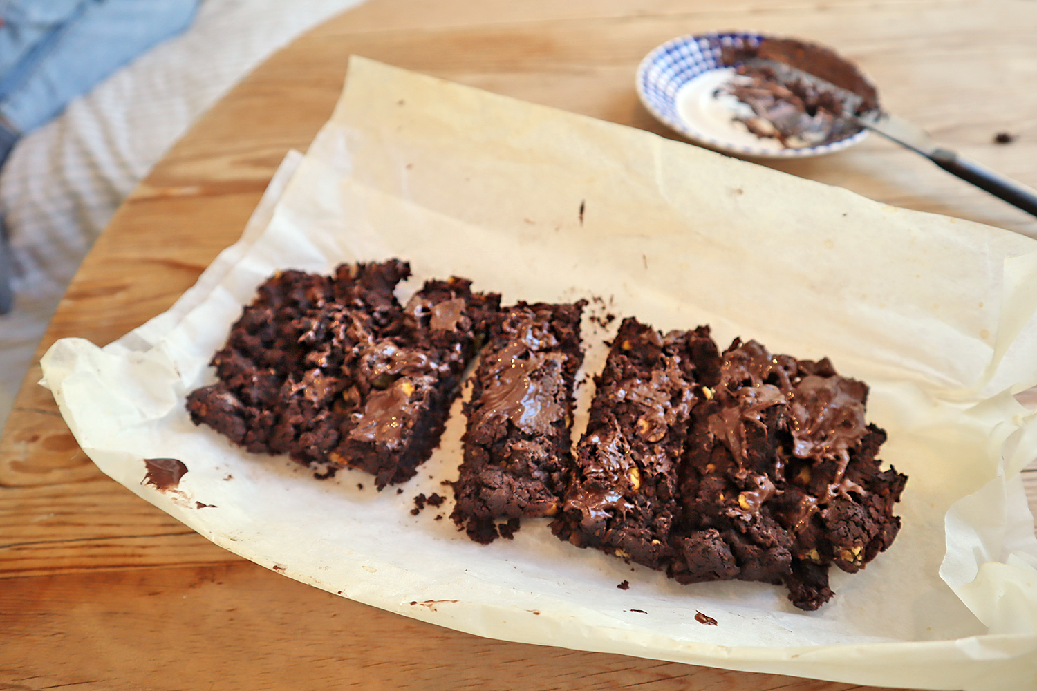 brownie av kikärtor