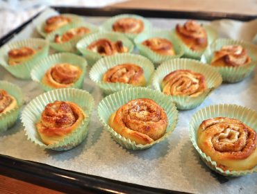 kanelbullar av pizzadeg
