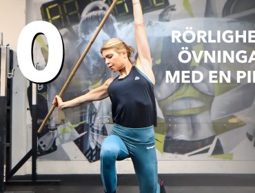rörlighetsövningar med en pinne