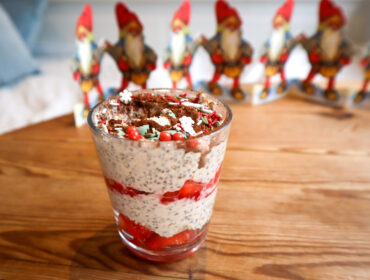 tiramisu chia protein pudding