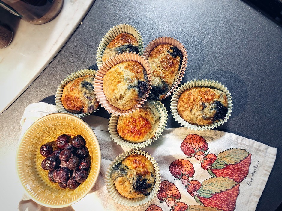 202001140624386986 - Vanilj- och blåbärsmuffins med protein