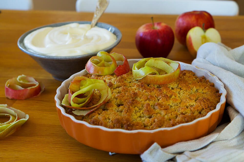 Knäckig äppelpaj recept