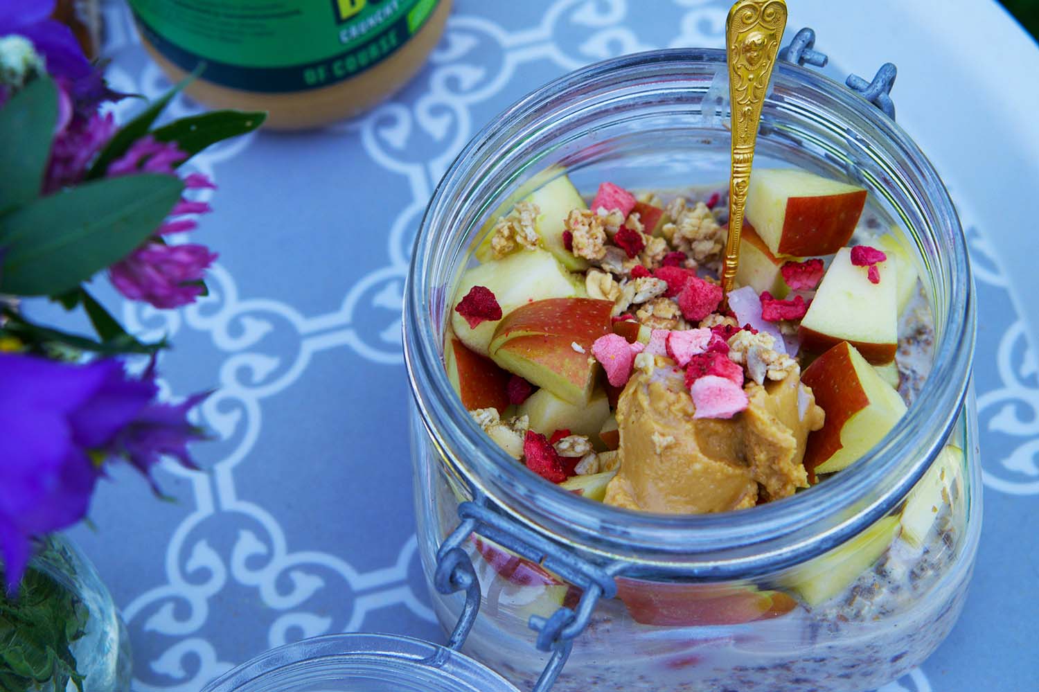 Kall havregröt med äpple - recept