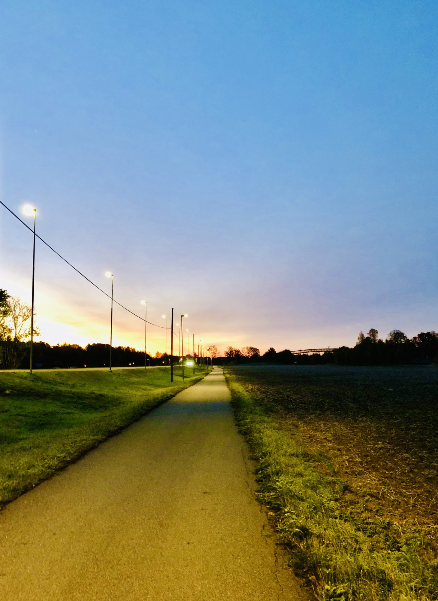 Löpning i gryning