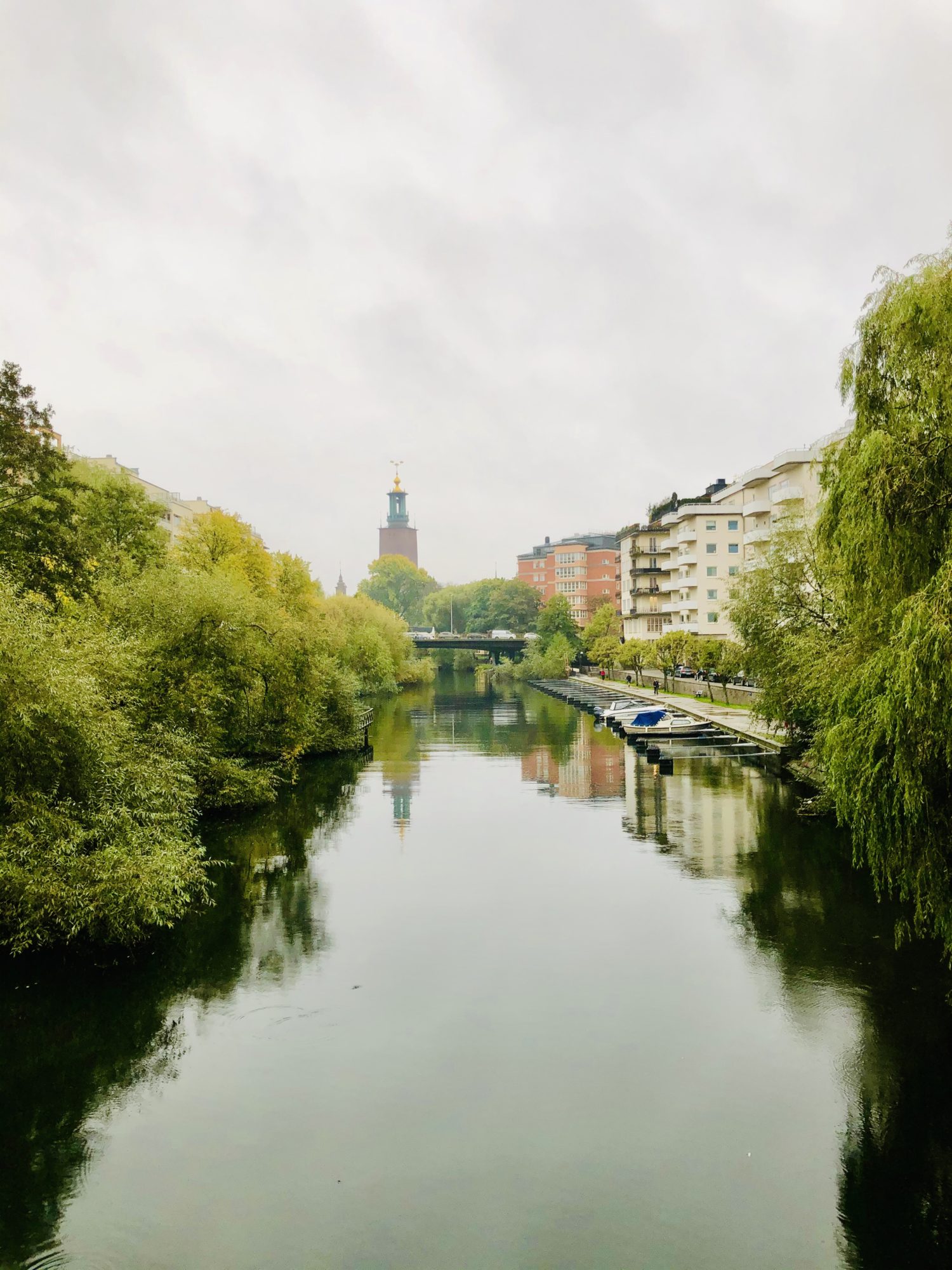 Morgonpromenad i Stockholm i oktober