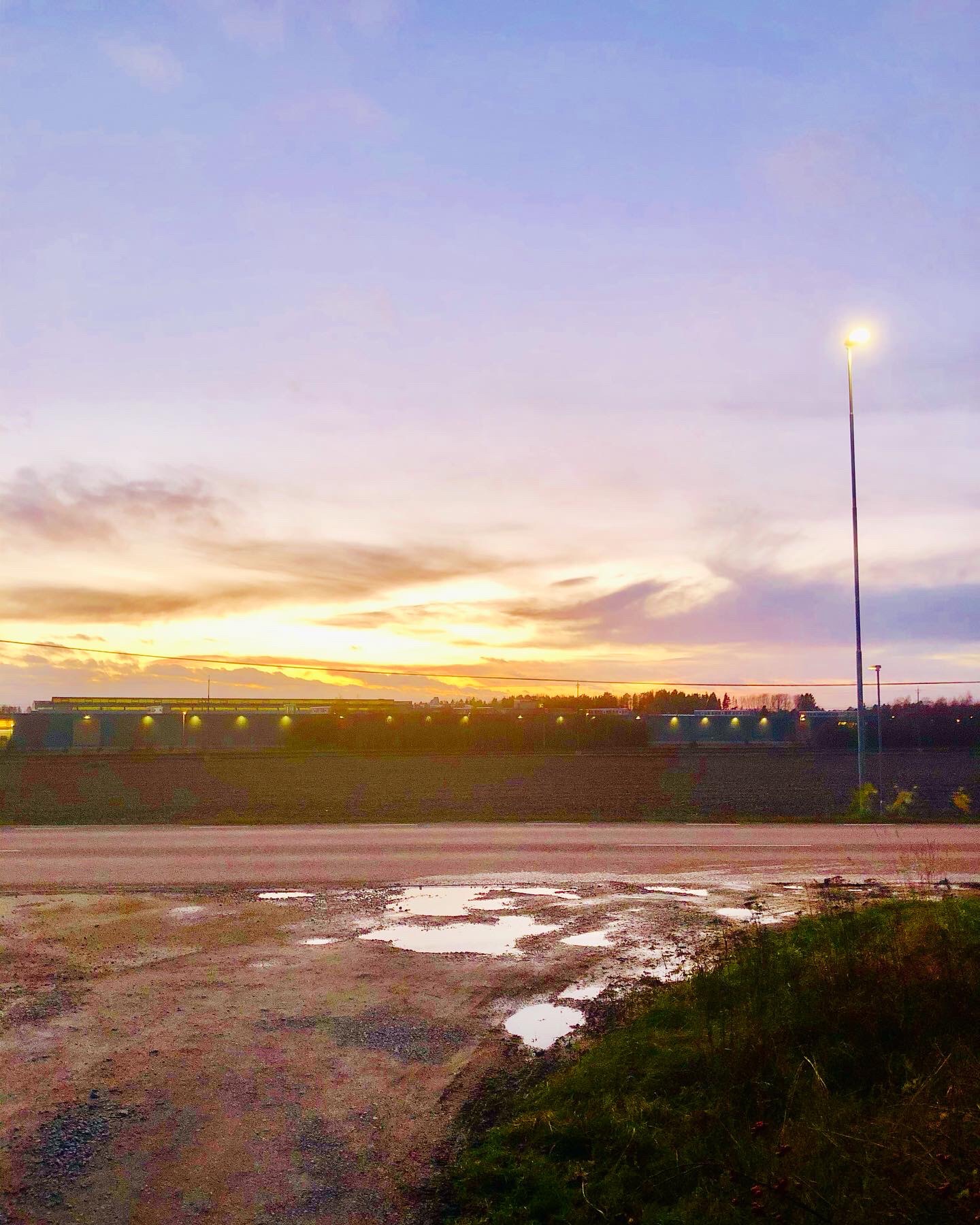 Promenad vid solnedgång