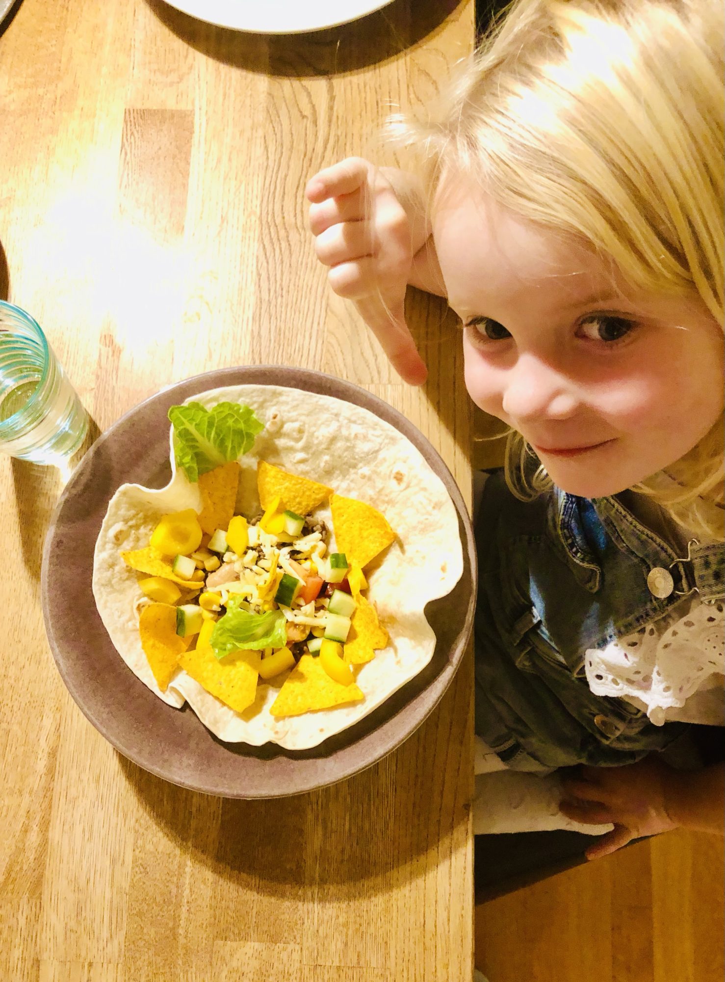 Dotterns pimpade mat